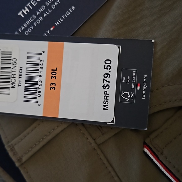 Tommy Hilfiger TH Flex Chinos.BRAND NEW WITH TAGS!!! - Picture 3 of 6